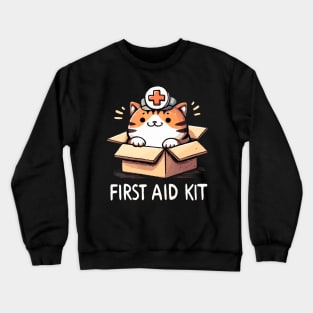 First Aid Kit Cuddle Cat Crewneck Sweatshirt